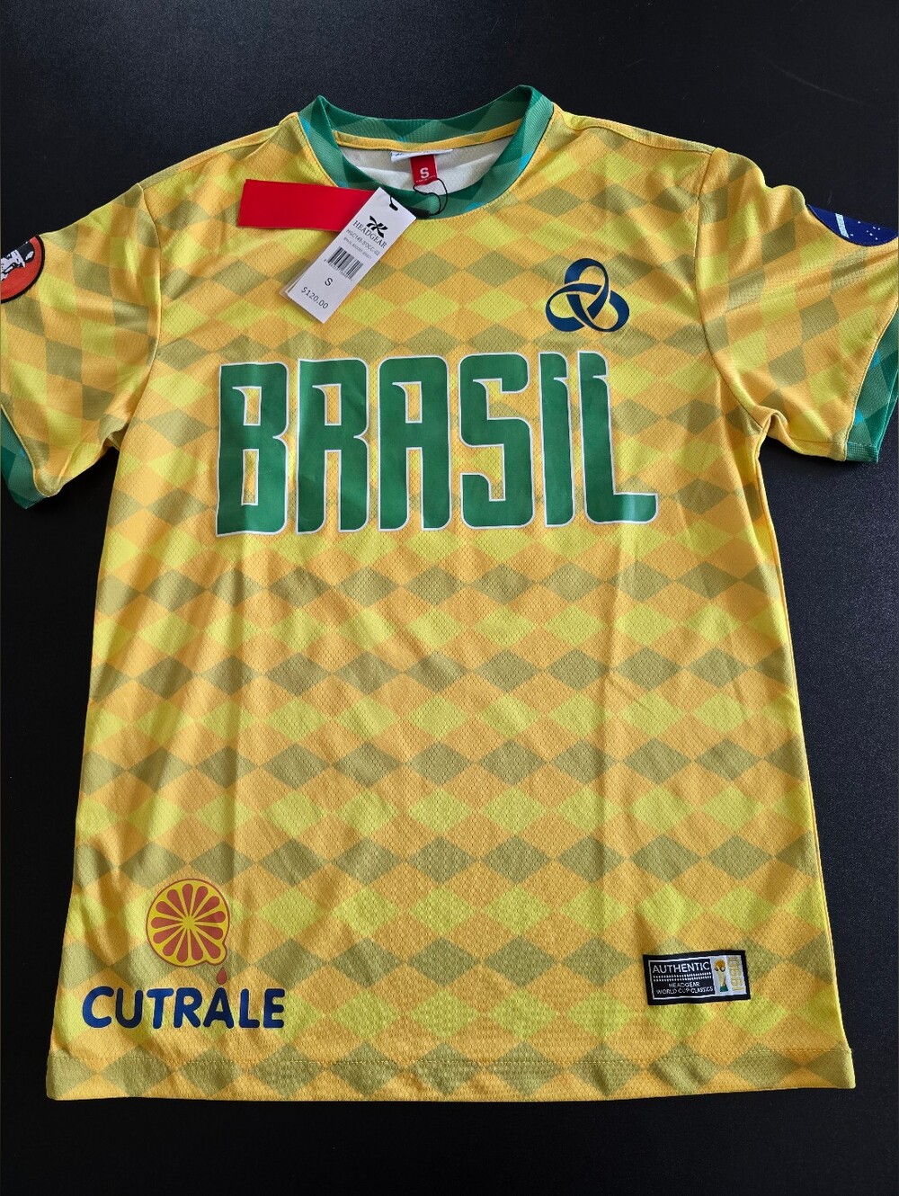 Brand New Retro Brasil Jersry Adult Small